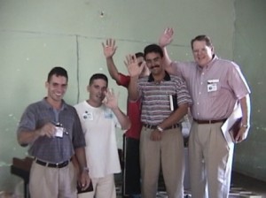 Mike with Cuban pastors.