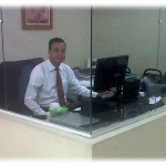 Pastor Carlos in his office at SBTB